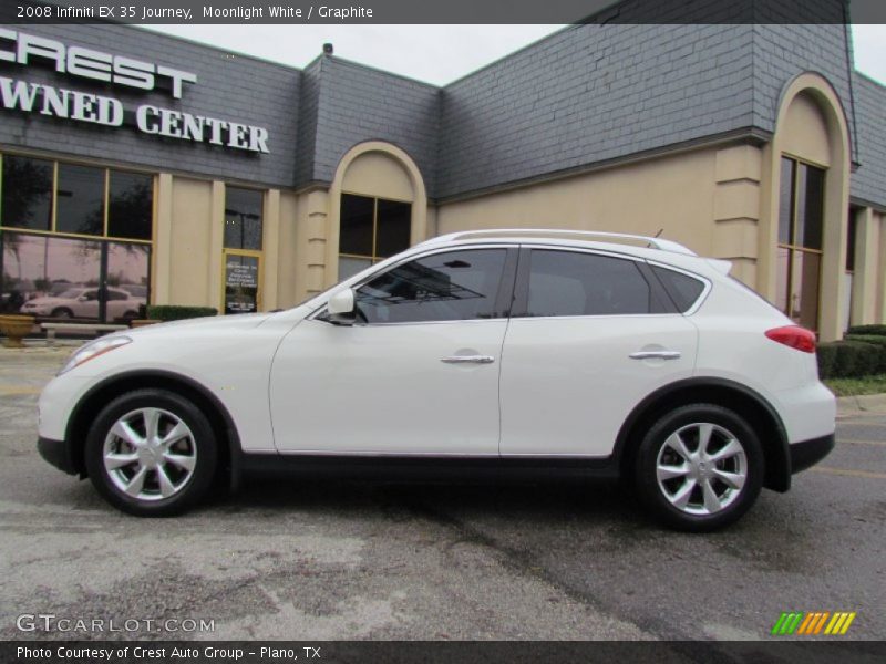 Moonlight White / Graphite 2008 Infiniti EX 35 Journey