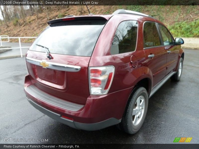 Deep Ruby Red Metallic / Light Gray 2008 Chevrolet Equinox LS