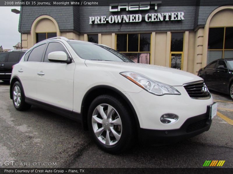 Moonlight White / Graphite 2008 Infiniti EX 35 Journey