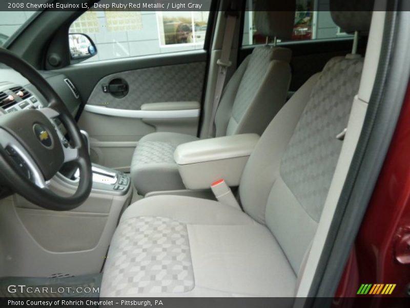 Deep Ruby Red Metallic / Light Gray 2008 Chevrolet Equinox LS