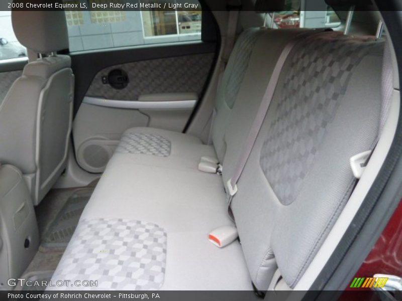 Deep Ruby Red Metallic / Light Gray 2008 Chevrolet Equinox LS