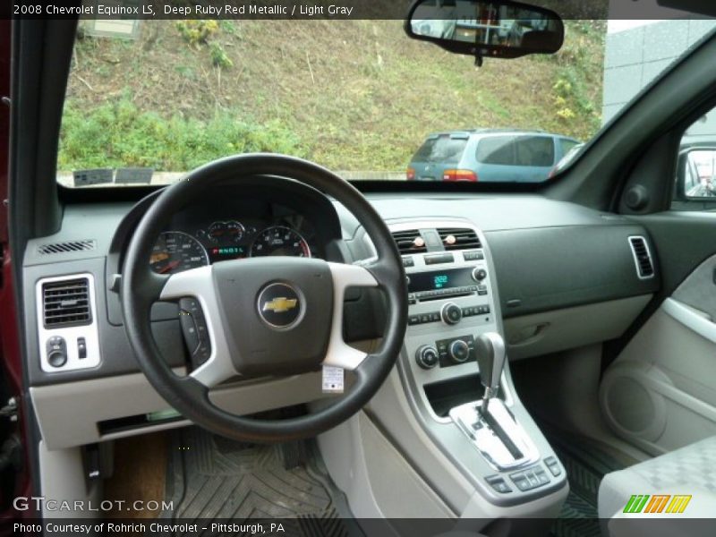 Deep Ruby Red Metallic / Light Gray 2008 Chevrolet Equinox LS