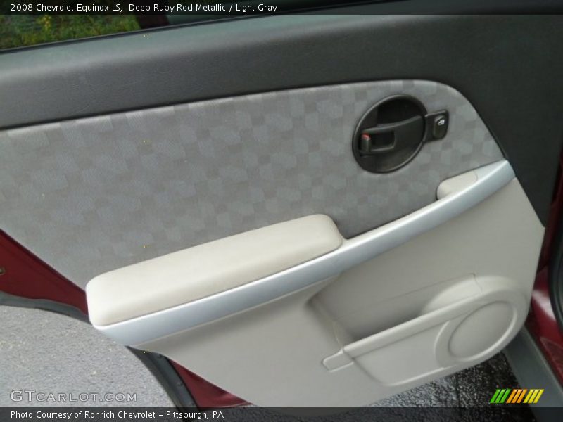 Deep Ruby Red Metallic / Light Gray 2008 Chevrolet Equinox LS