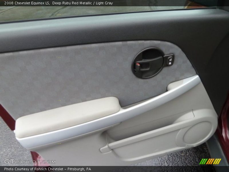 Deep Ruby Red Metallic / Light Gray 2008 Chevrolet Equinox LS