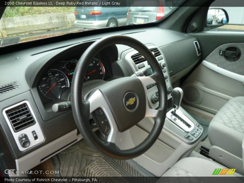 Deep Ruby Red Metallic / Light Gray 2008 Chevrolet Equinox LS