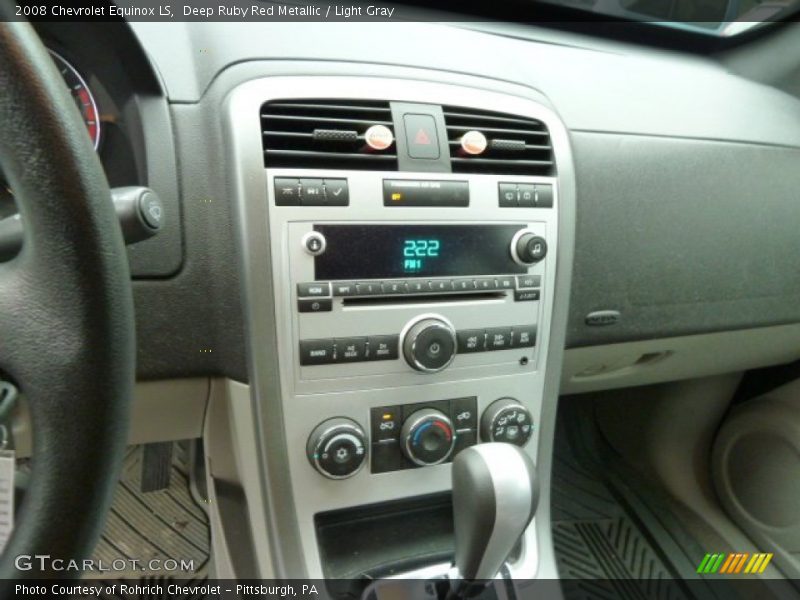 Deep Ruby Red Metallic / Light Gray 2008 Chevrolet Equinox LS