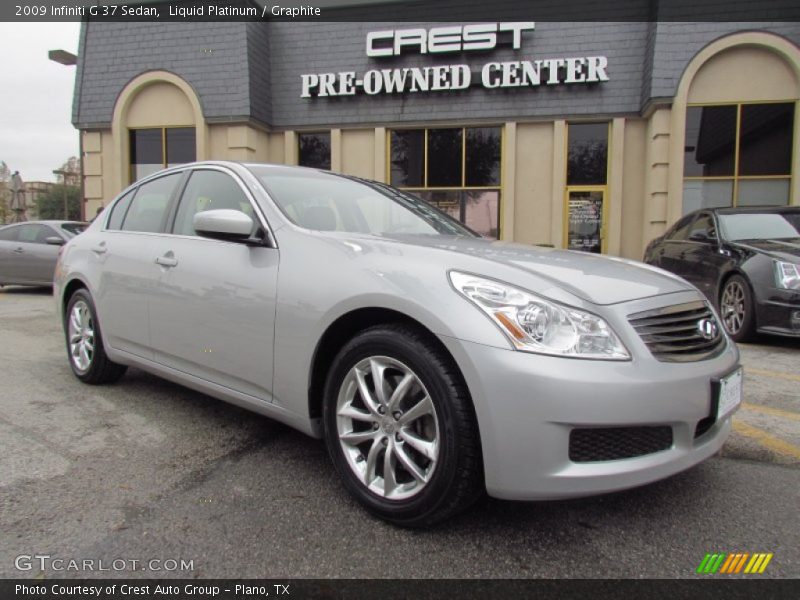 Liquid Platinum / Graphite 2009 Infiniti G 37 Sedan