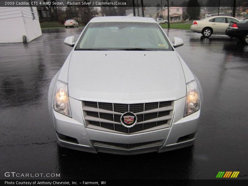 Radiant Silver / Cashmere/Cocoa 2009 Cadillac CTS 4 AWD Sedan