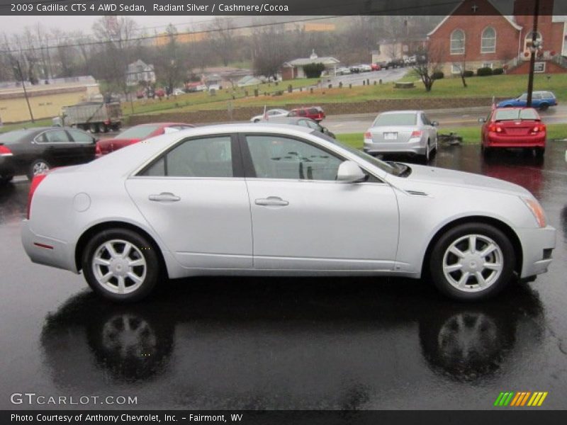 Radiant Silver / Cashmere/Cocoa 2009 Cadillac CTS 4 AWD Sedan
