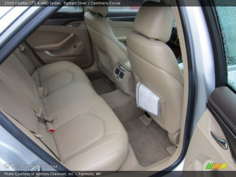 Radiant Silver / Cashmere/Cocoa 2009 Cadillac CTS 4 AWD Sedan