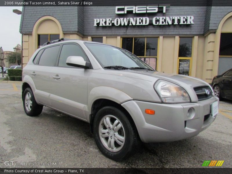 Sahara Silver / Beige 2006 Hyundai Tucson Limited