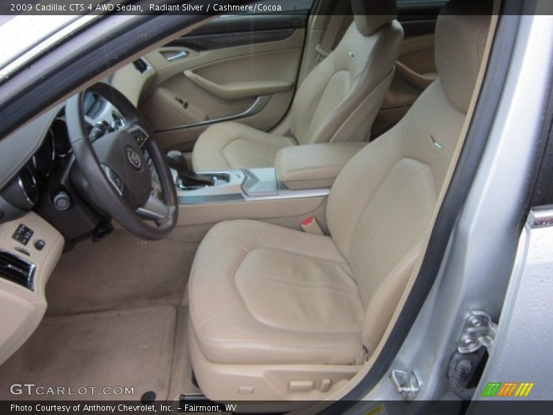Radiant Silver / Cashmere/Cocoa 2009 Cadillac CTS 4 AWD Sedan