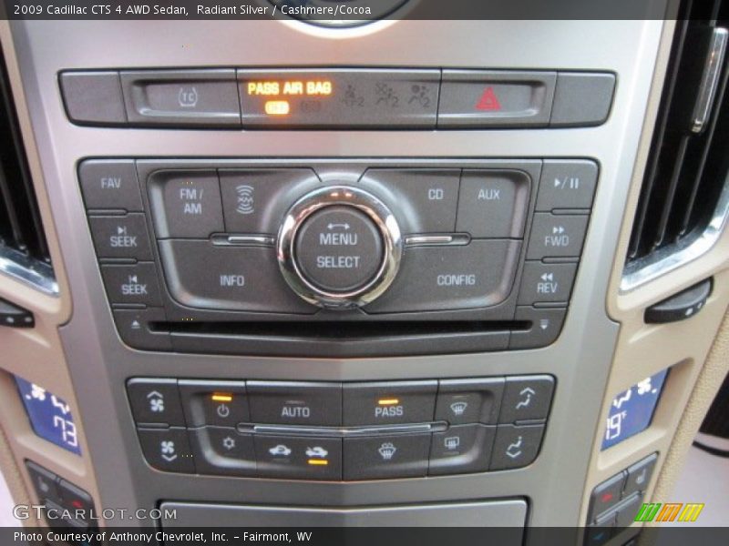 Radiant Silver / Cashmere/Cocoa 2009 Cadillac CTS 4 AWD Sedan