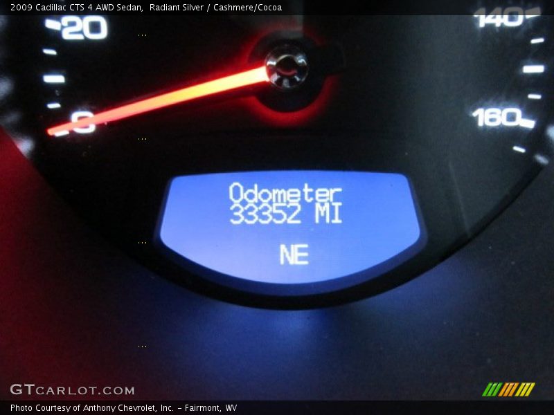 Radiant Silver / Cashmere/Cocoa 2009 Cadillac CTS 4 AWD Sedan