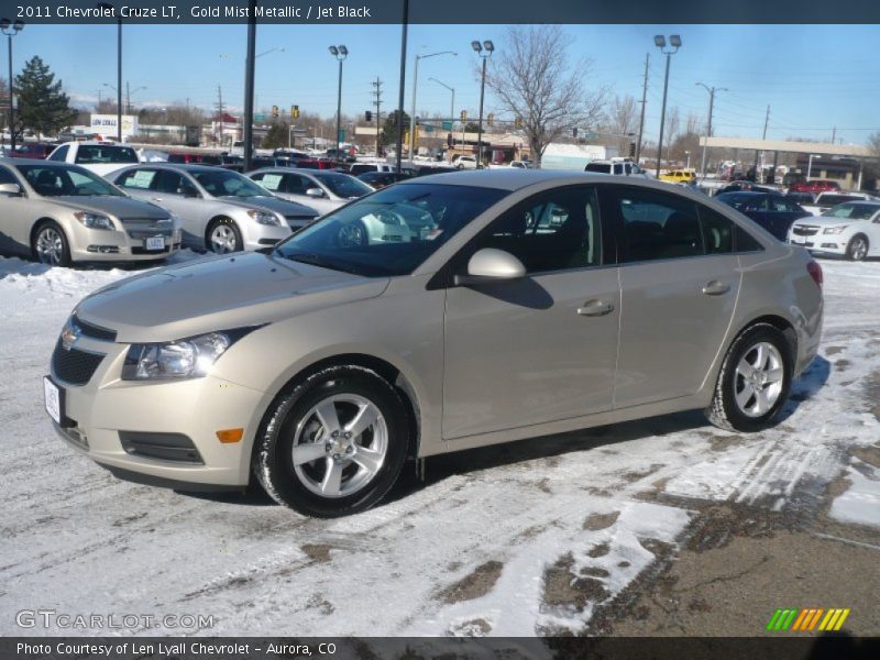 Gold Mist Metallic / Jet Black 2011 Chevrolet Cruze LT