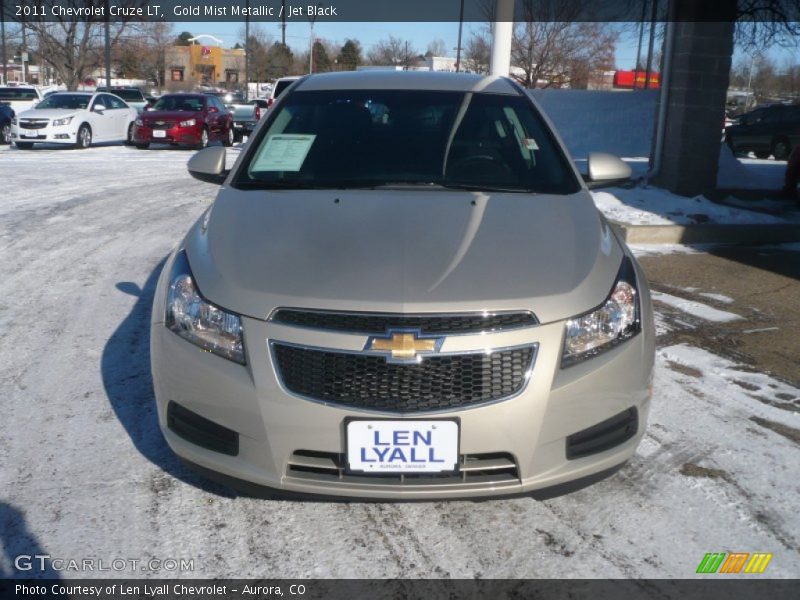 Gold Mist Metallic / Jet Black 2011 Chevrolet Cruze LT