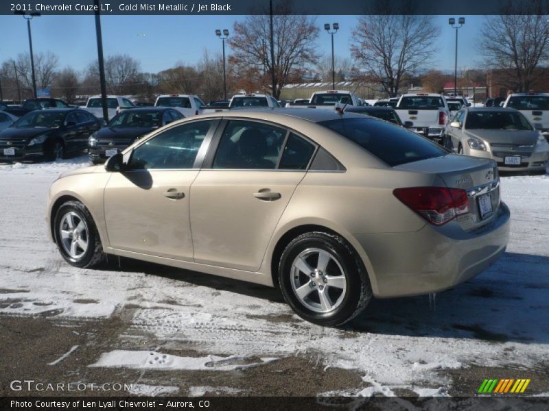 Gold Mist Metallic / Jet Black 2011 Chevrolet Cruze LT