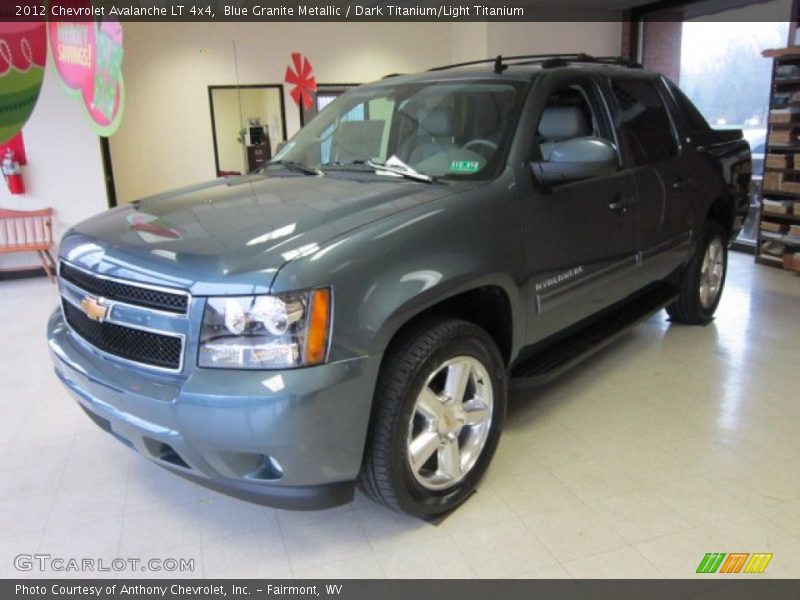 Blue Granite Metallic / Dark Titanium/Light Titanium 2012 Chevrolet Avalanche LT 4x4