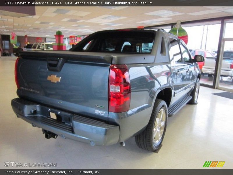 Blue Granite Metallic / Dark Titanium/Light Titanium 2012 Chevrolet Avalanche LT 4x4