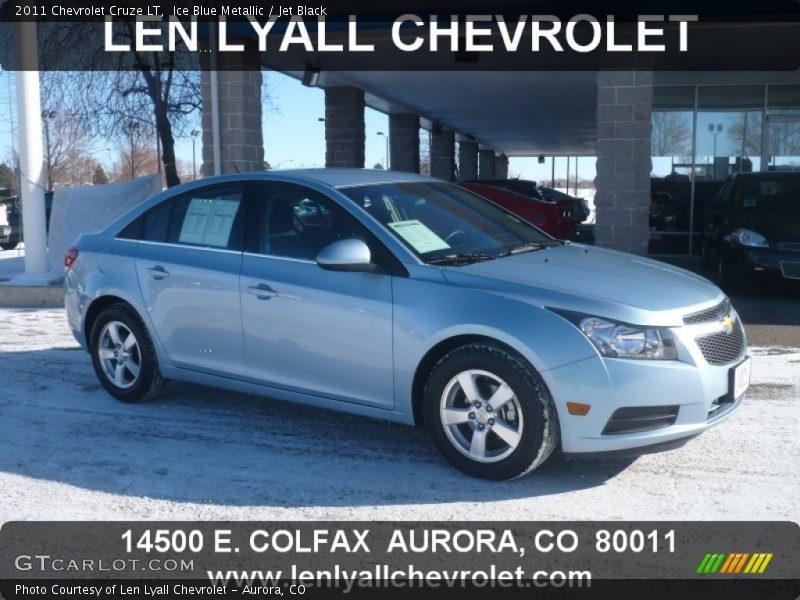 Ice Blue Metallic / Jet Black 2011 Chevrolet Cruze LT