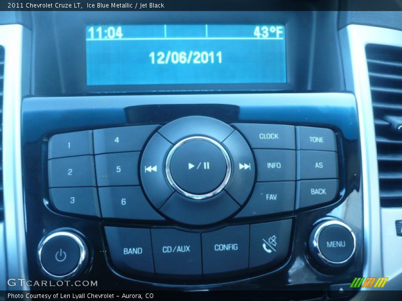 Ice Blue Metallic / Jet Black 2011 Chevrolet Cruze LT
