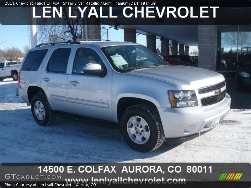 Sheer Silver Metallic / Light Titanium/Dark Titanium 2011 Chevrolet Tahoe LT 4x4