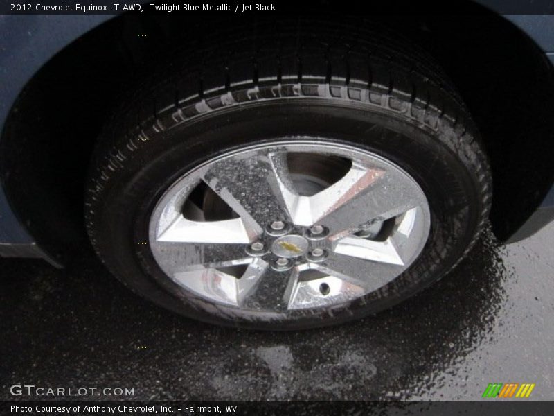 Twilight Blue Metallic / Jet Black 2012 Chevrolet Equinox LT AWD