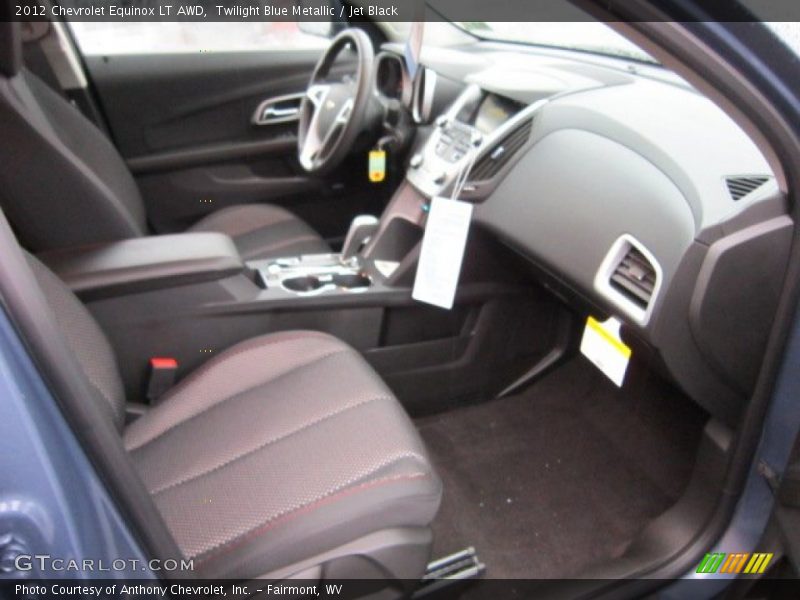 Twilight Blue Metallic / Jet Black 2012 Chevrolet Equinox LT AWD