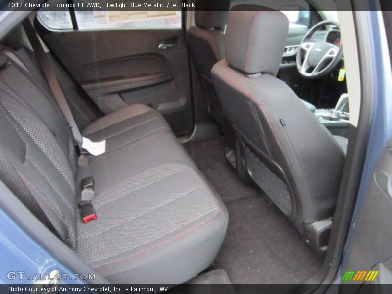 Twilight Blue Metallic / Jet Black 2012 Chevrolet Equinox LT AWD