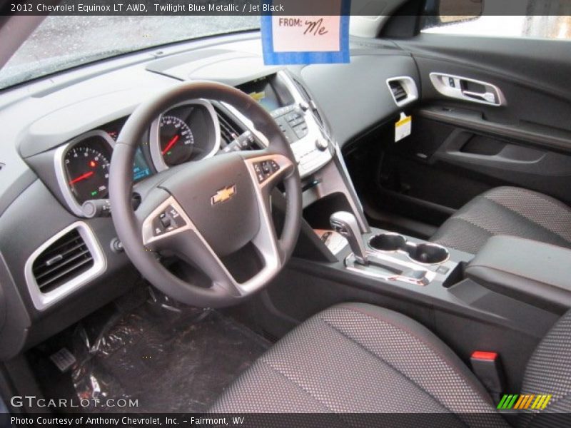 Twilight Blue Metallic / Jet Black 2012 Chevrolet Equinox LT AWD