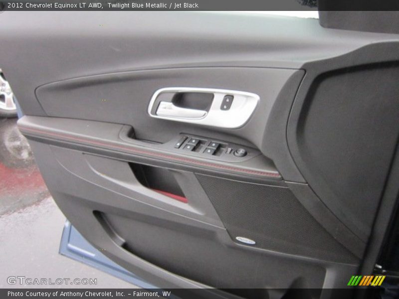Twilight Blue Metallic / Jet Black 2012 Chevrolet Equinox LT AWD