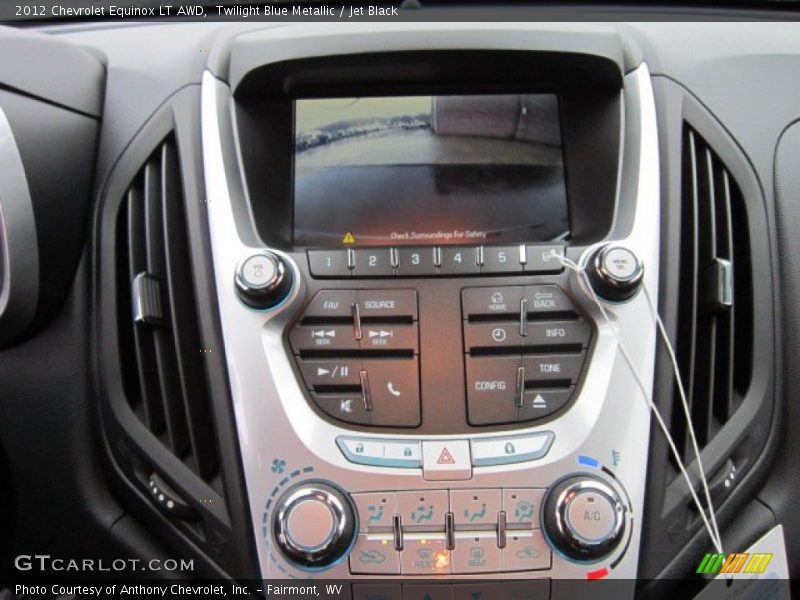 Twilight Blue Metallic / Jet Black 2012 Chevrolet Equinox LT AWD