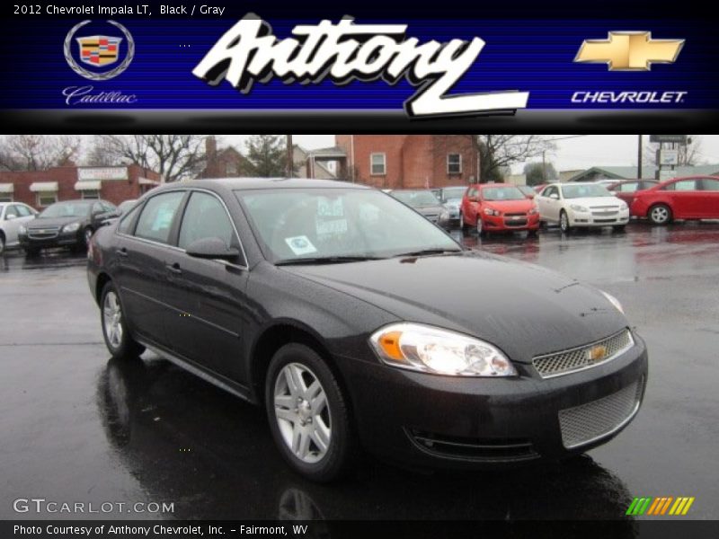 Black / Gray 2012 Chevrolet Impala LT