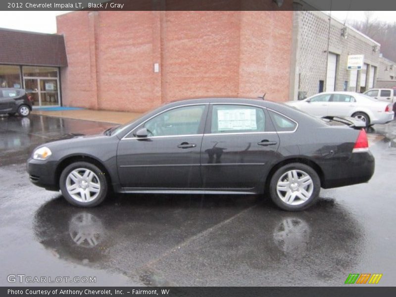 Black / Gray 2012 Chevrolet Impala LT