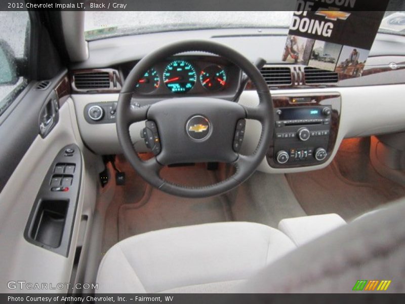 Black / Gray 2012 Chevrolet Impala LT