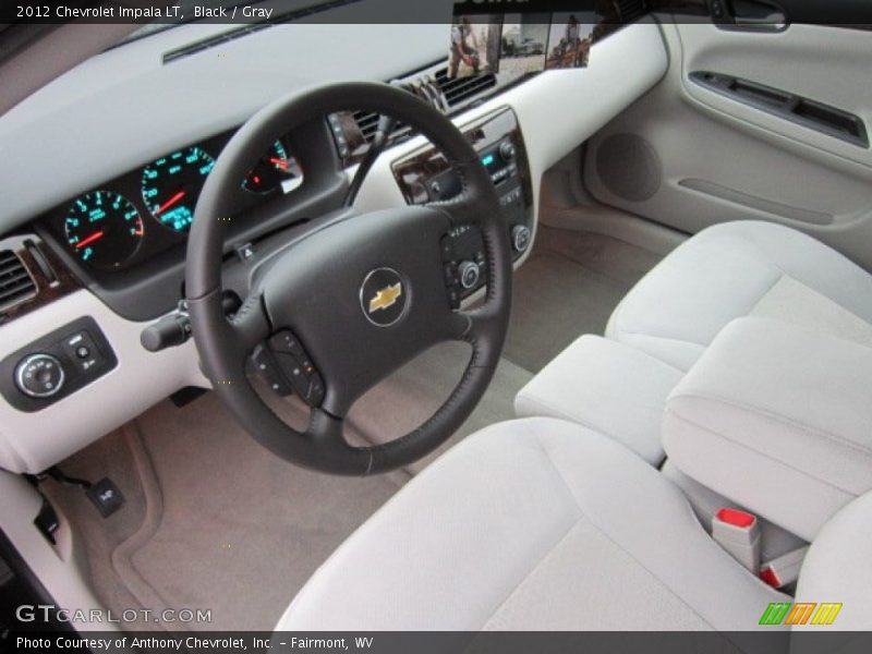 Black / Gray 2012 Chevrolet Impala LT