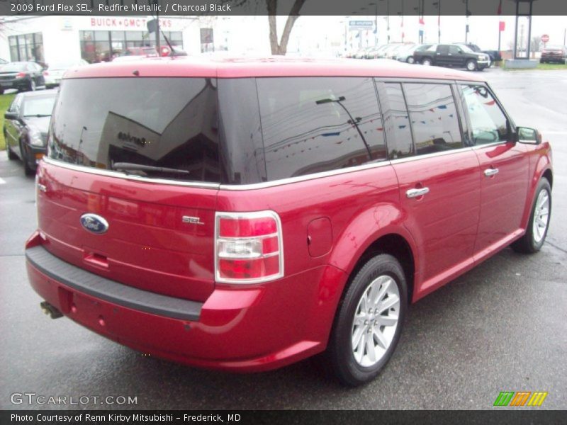 Redfire Metallic / Charcoal Black 2009 Ford Flex SEL