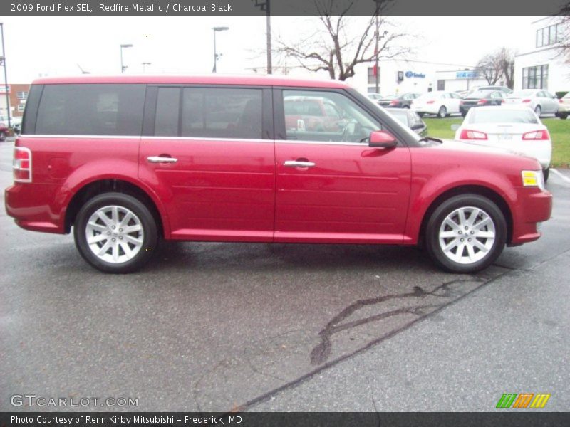 Redfire Metallic / Charcoal Black 2009 Ford Flex SEL