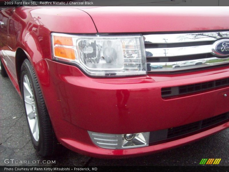 Redfire Metallic / Charcoal Black 2009 Ford Flex SEL