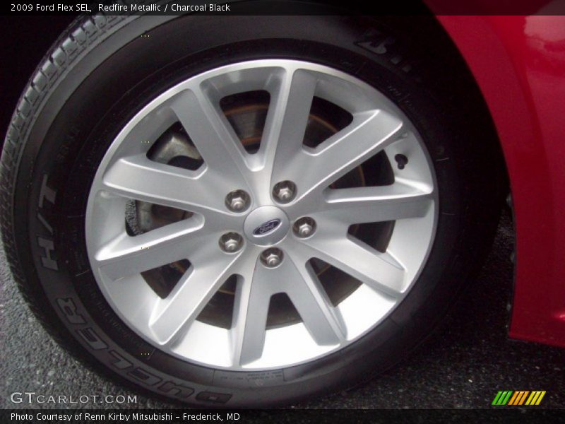 Redfire Metallic / Charcoal Black 2009 Ford Flex SEL