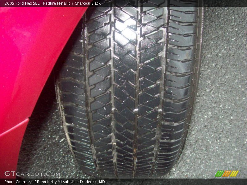 Redfire Metallic / Charcoal Black 2009 Ford Flex SEL