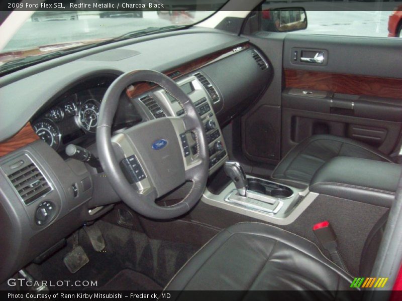 Redfire Metallic / Charcoal Black 2009 Ford Flex SEL
