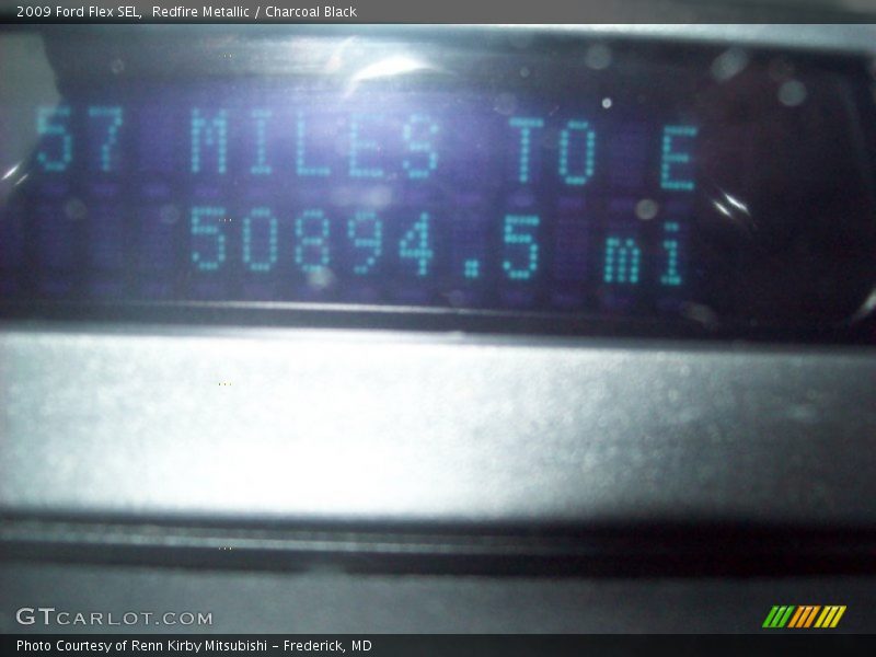 Redfire Metallic / Charcoal Black 2009 Ford Flex SEL