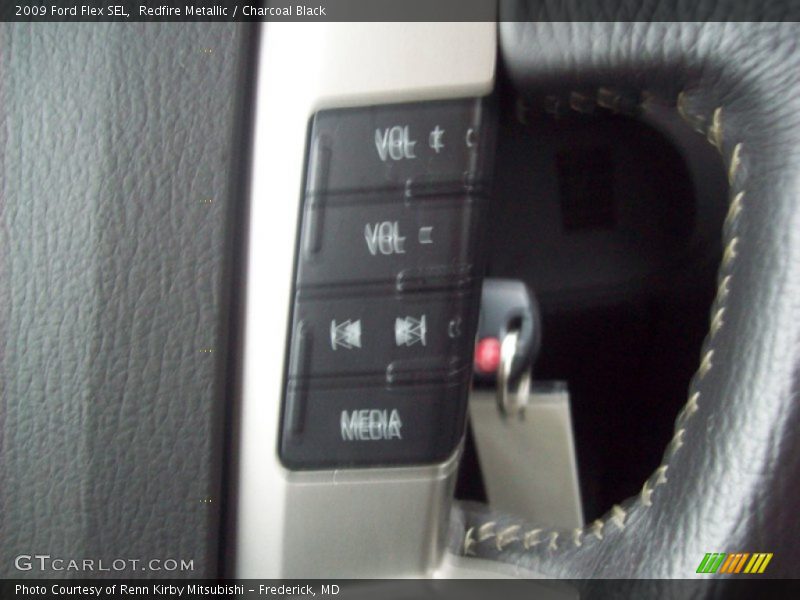 Redfire Metallic / Charcoal Black 2009 Ford Flex SEL