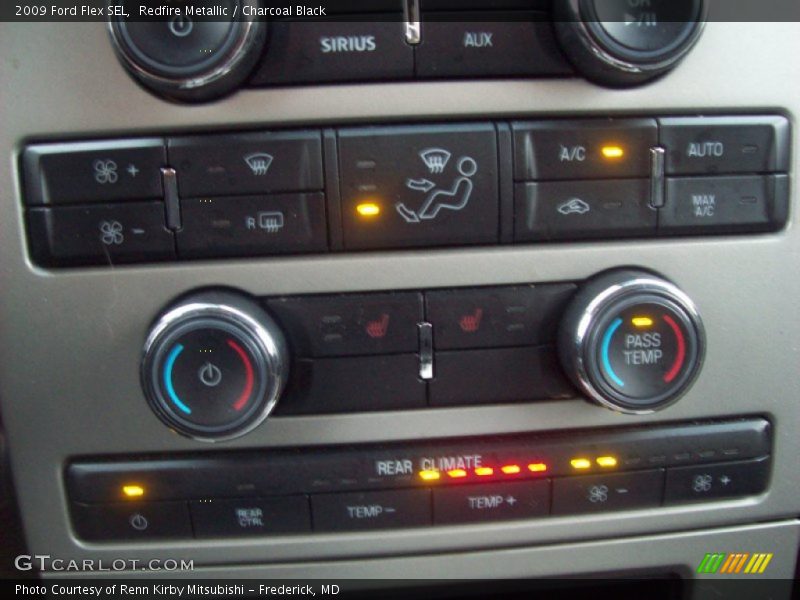 Redfire Metallic / Charcoal Black 2009 Ford Flex SEL