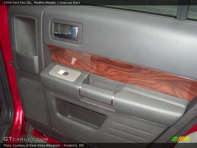 Redfire Metallic / Charcoal Black 2009 Ford Flex SEL