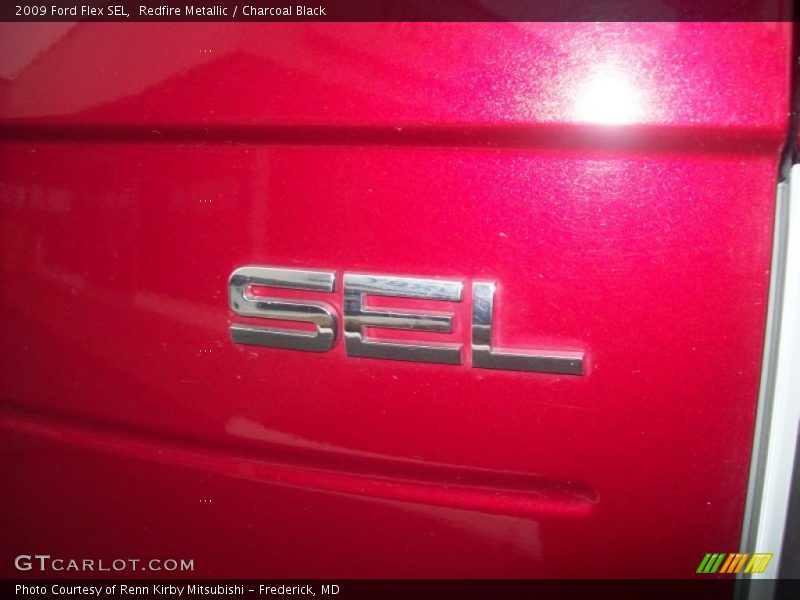 Redfire Metallic / Charcoal Black 2009 Ford Flex SEL