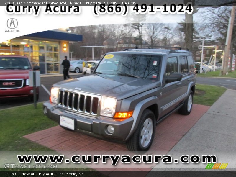 Mineral Gray Metallic / Dark Slate Gray 2008 Jeep Commander Limited 4x4