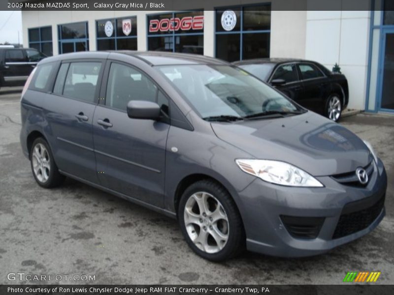 Galaxy Gray Mica / Black 2009 Mazda MAZDA5 Sport