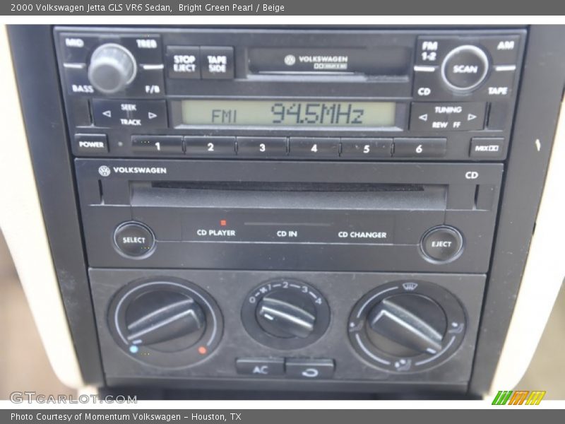 Bright Green Pearl / Beige 2000 Volkswagen Jetta GLS VR6 Sedan